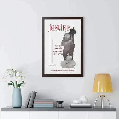 JUSTINE 1980 - Framed Movie Poster - The Sticker Space