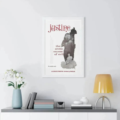 JUSTINE 1980 - Framed Movie Poster - The Sticker Space