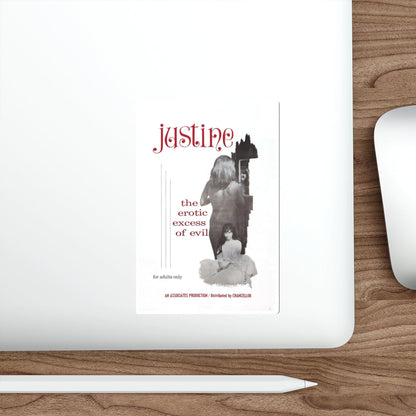 JUSTINE 1980 Movie Poster STICKER Vinyl Die-Cut Decal-The Sticker Space