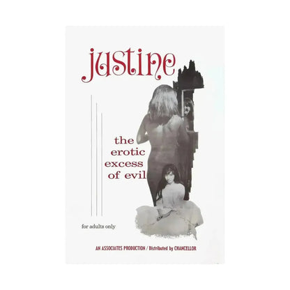 JUSTINE 1980 - Paper Movie Poster - The Sticker Space