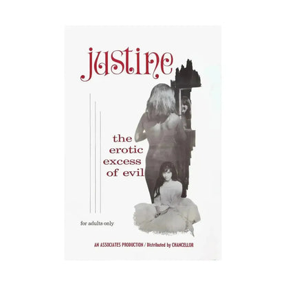 JUSTINE 1980 - Paper Movie Poster - The Sticker Space