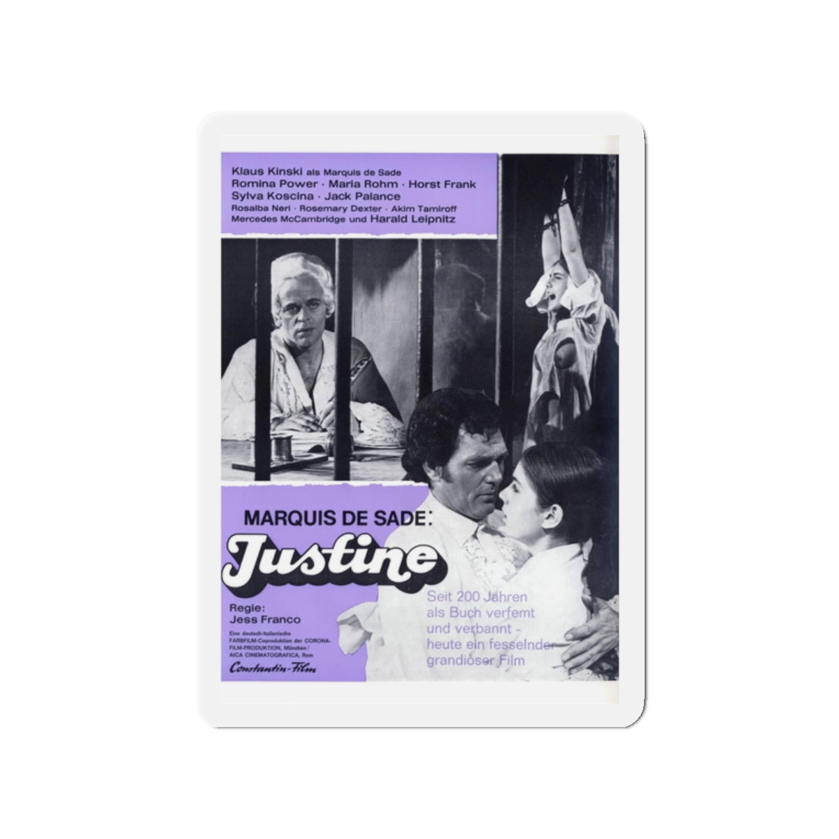 JUSTINE (2) 1969 Movie Poster - Refrigerator Magnet