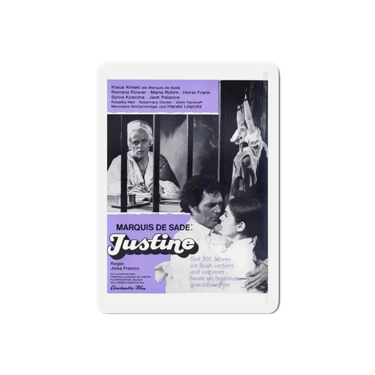 JUSTINE (2) 1969 Movie Poster - Refrigerator Magnet 6 Inch Die-Cut - The Sticker Space