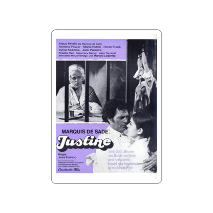 JUSTINE (2) 1969 Movie Poster STICKER Vinyl Die-Cut Decal-3 Inch-The Sticker Space