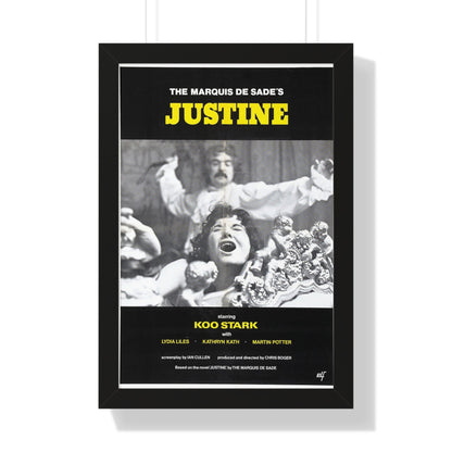 JUSTINE (CRUEL PASSION) 1977 - Framed Movie Poster-16″ x 24″-The Sticker Space