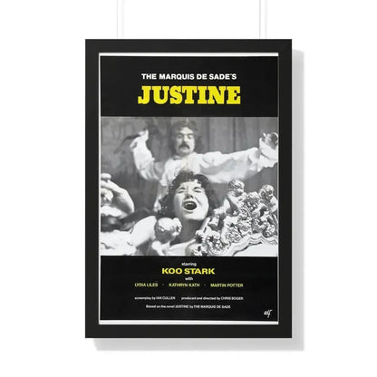JUSTINE (CRUEL PASSION) 1977 - Framed Movie Poster 20" x 30" Black - The Sticker Space