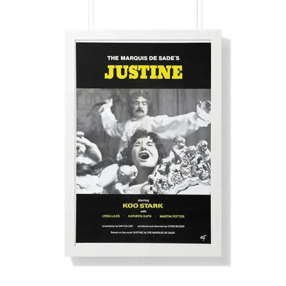 JUSTINE (CRUEL PASSION) 1977 - Framed Movie Poster 20" x 30" White - The Sticker Space