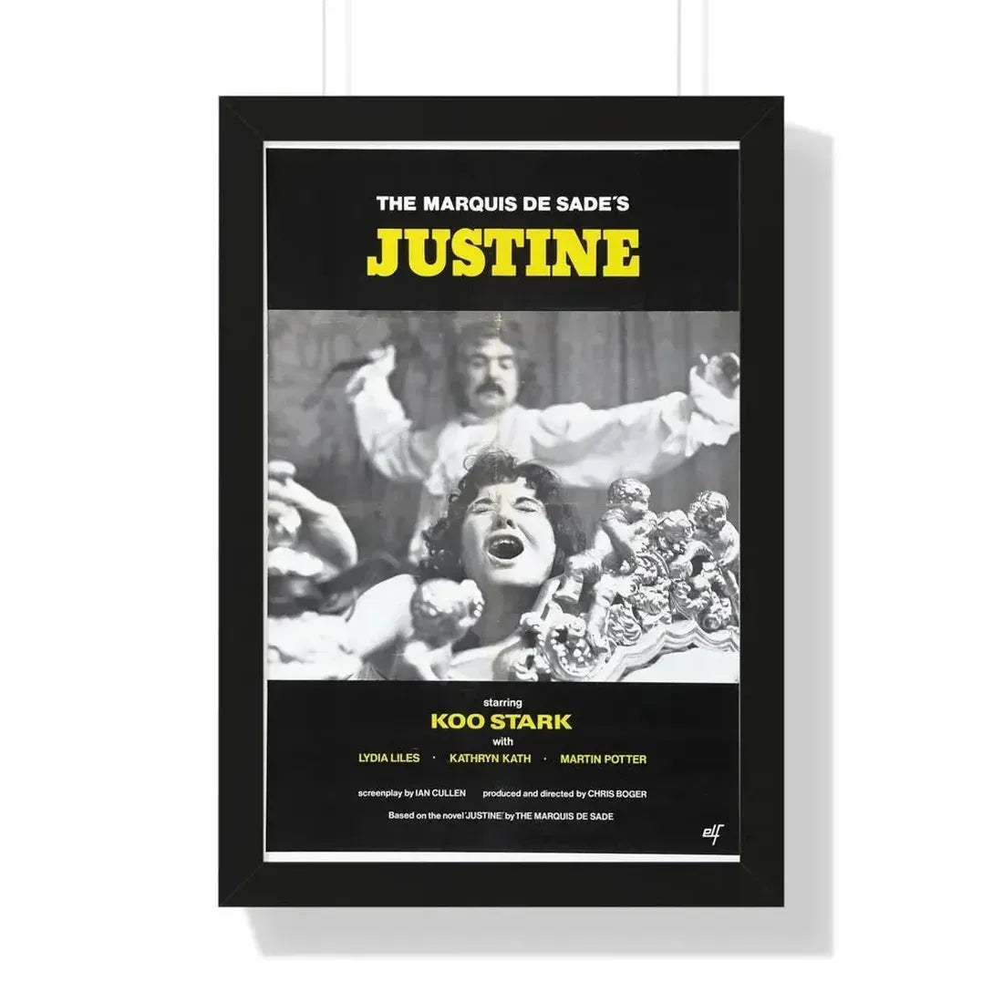 JUSTINE (CRUEL PASSION) 1977 - Framed Movie Poster - The Sticker Space