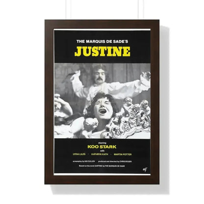 JUSTINE (CRUEL PASSION) 1977 - Framed Movie Poster - The Sticker Space