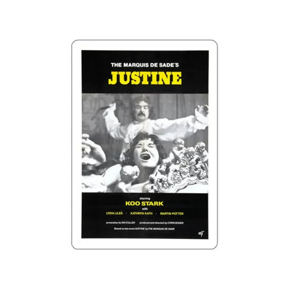 JUSTINE (CRUEL PASSION) 1977 Movie Poster STICKER Vinyl Die-Cut Decal - The Sticker Space