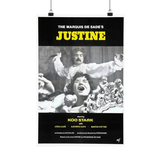JUSTINE (CRUEL PASSION) 1977 - Paper Movie Poster 12″ x 18″ Matte - The Sticker Space