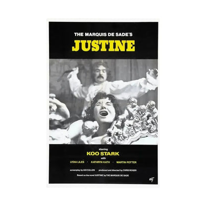 JUSTINE (CRUEL PASSION) 1977 - Paper Movie Poster - The Sticker Space