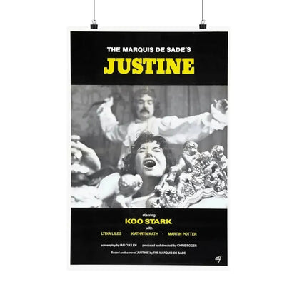 JUSTINE (CRUEL PASSION) 1977 - Paper Movie Poster - The Sticker Space