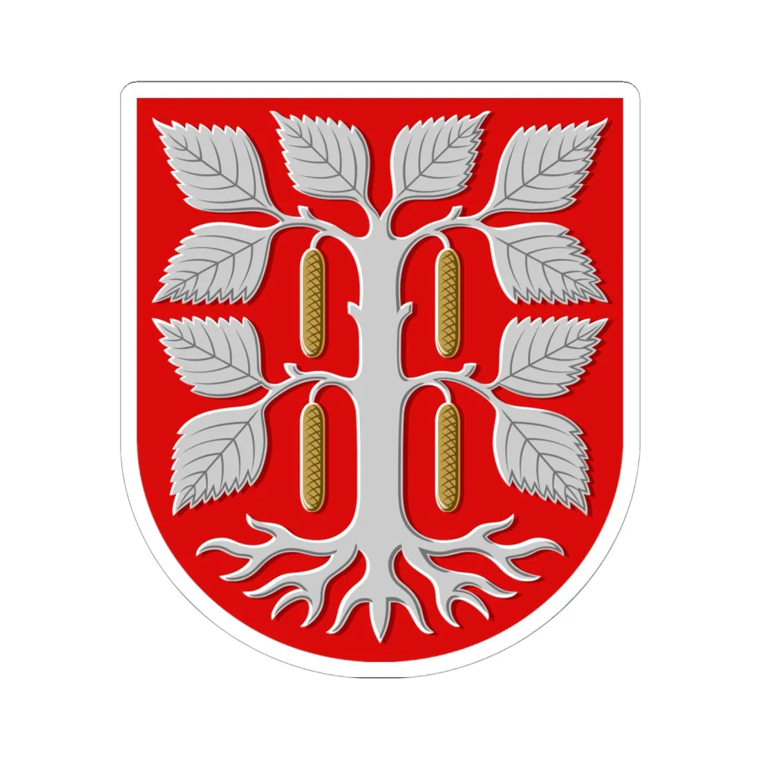 Juuka.vaakuna (Finland) (Coat of Arms) STICKER Vinyl Kiss-Cut Decal - The Sticker Space