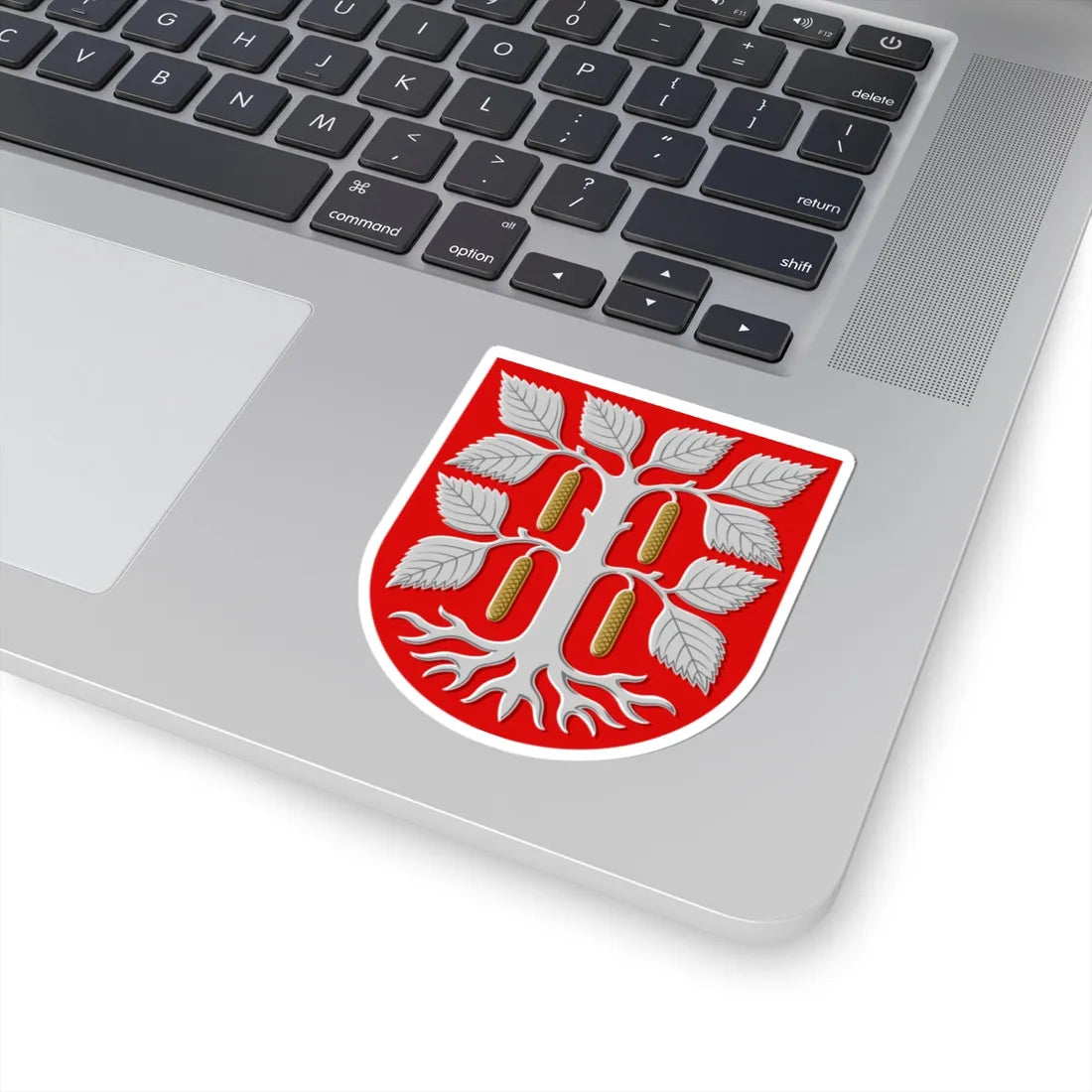 Juuka.vaakuna (Finland) (Coat of Arms) STICKER Vinyl Kiss-Cut Decal - The Sticker Space