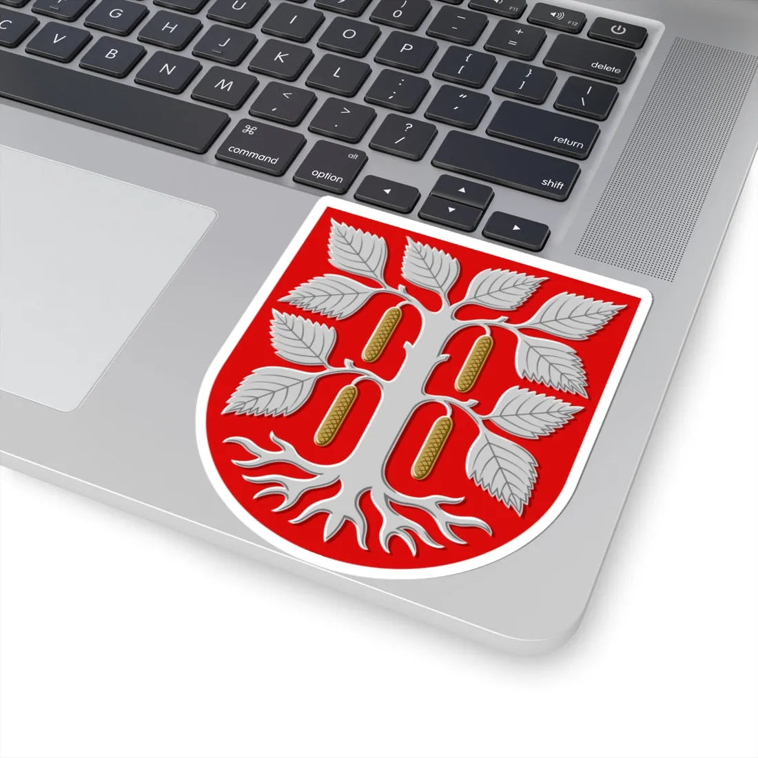 Juuka.vaakuna (Finland) (Coat of Arms) STICKER Vinyl Kiss-Cut Decal - The Sticker Space