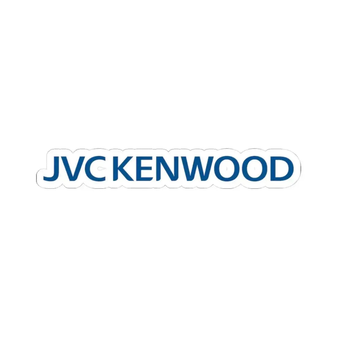 JVC Kenwood Corp. (Logo) STICKER Vinyl Kiss-Cut Decal 3 Inch White - The Sticker Space