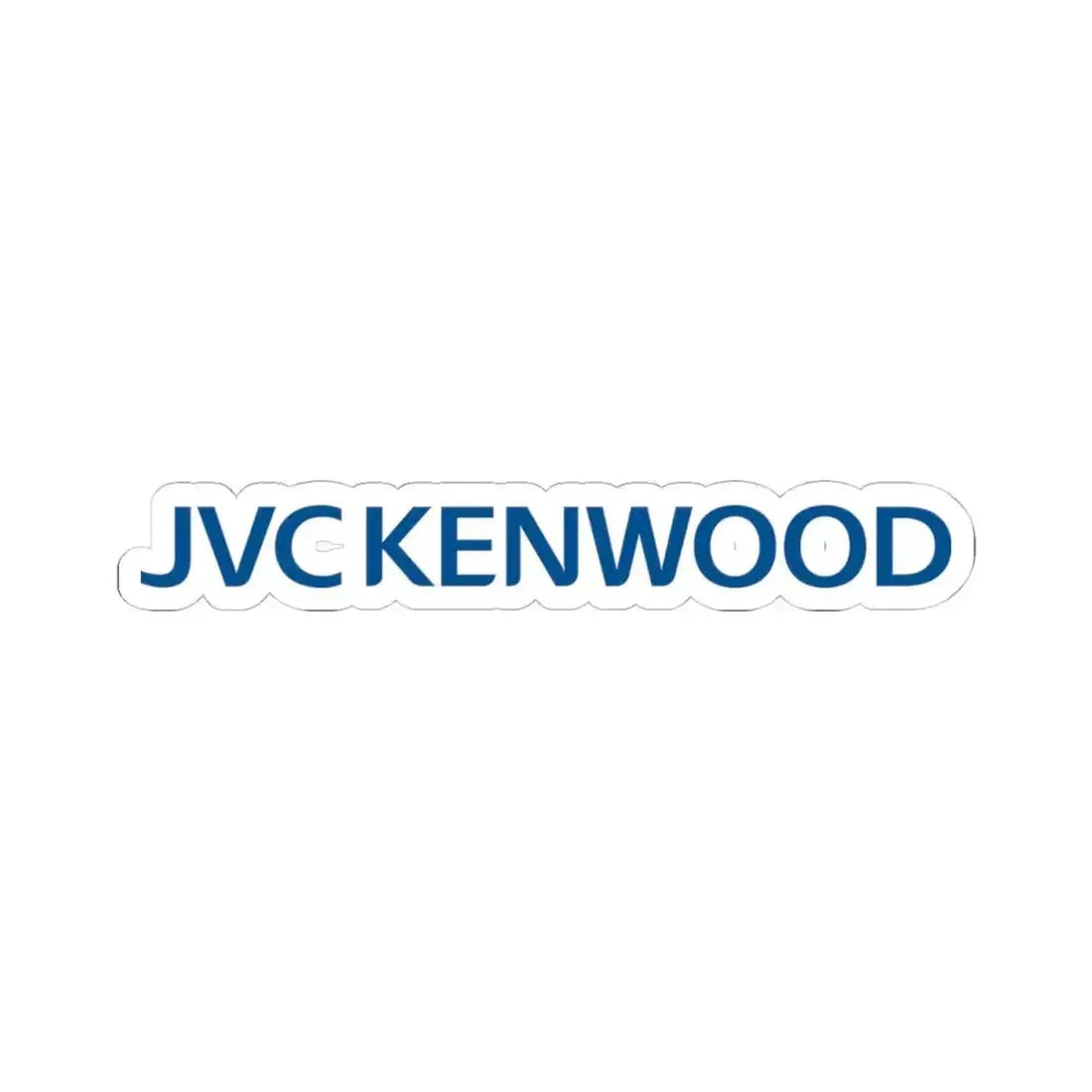 JVC Kenwood Corp. (Logo) STICKER Vinyl Kiss-Cut Decal 4 Inch White - The Sticker Space