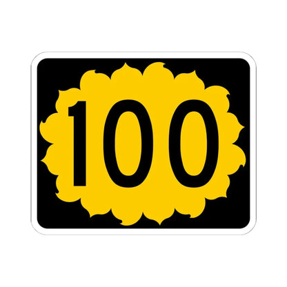 K-100 (Kansas) (Road Sign) STICKER Vinyl Kiss-Cut Decal 6 Inch White - The Sticker Space