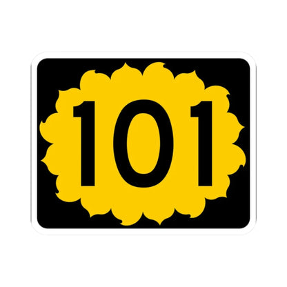 K-101 (Kansas) (Road Sign) STICKER Vinyl Kiss-Cut Decal 2 Inch White - The Sticker Space