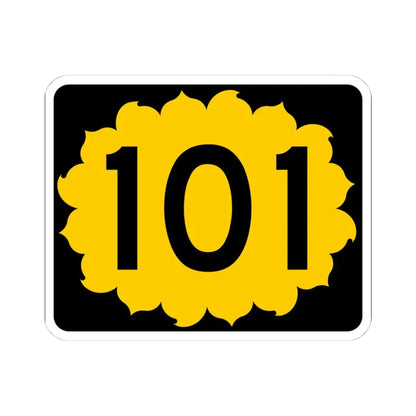 K-101 (Kansas) (Road Sign) STICKER Vinyl Kiss-Cut Decal 4 Inch White - The Sticker Space