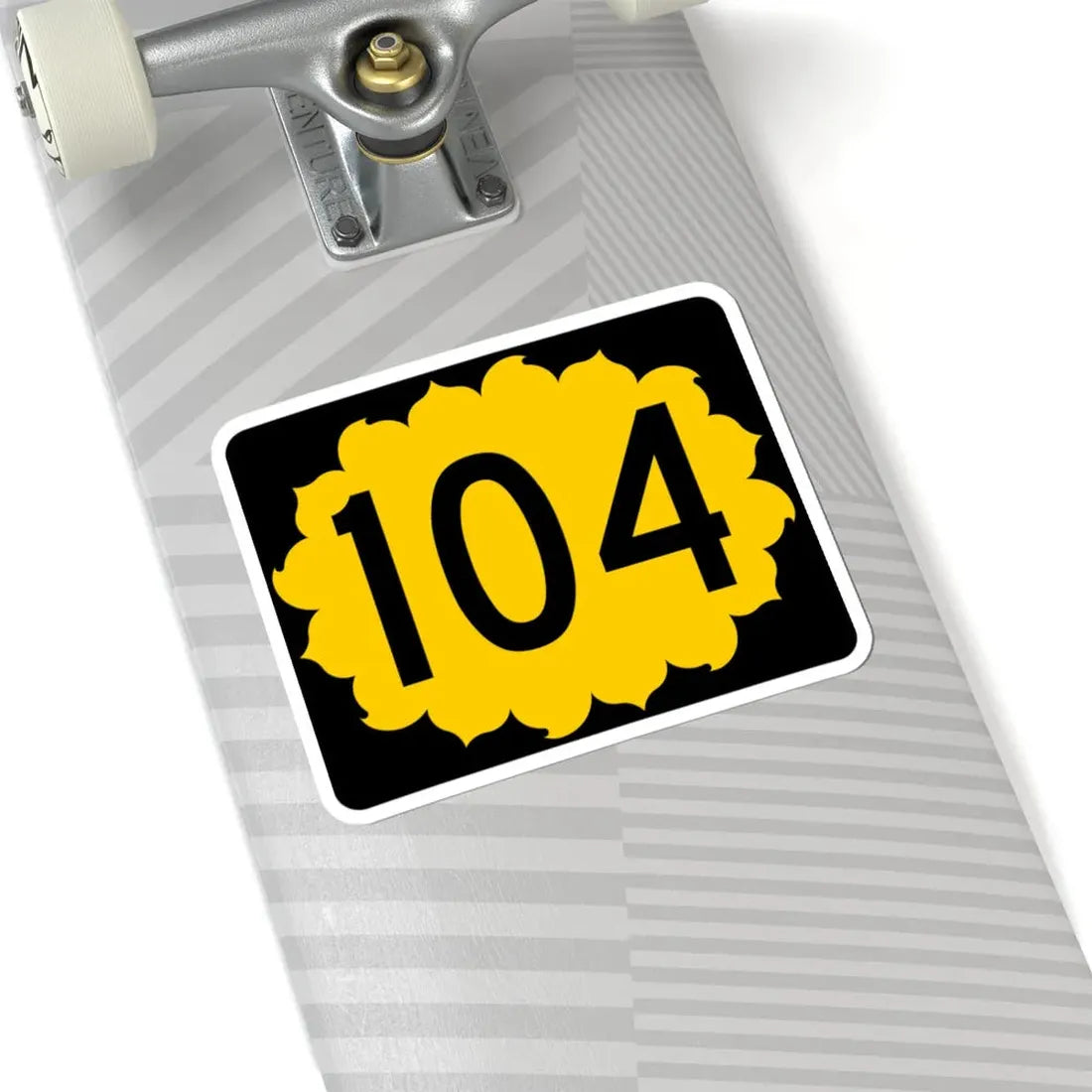 K-104 (Kansas) (Road Sign) STICKER Vinyl Kiss-Cut Decal - The Sticker Space