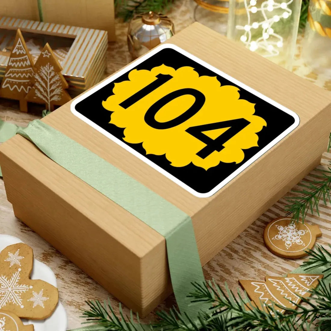 K-104 (Kansas) (Road Sign) STICKER Vinyl Kiss-Cut Decal - The Sticker Space