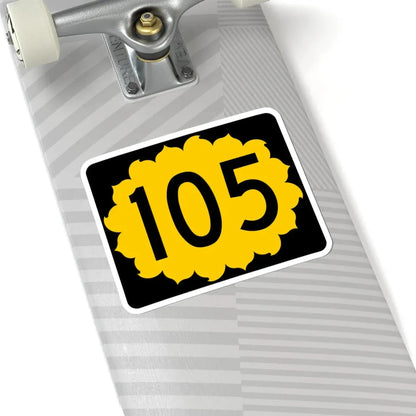 K-105 (Kansas) (Road Sign) STICKER Vinyl Kiss-Cut Decal - The Sticker Space