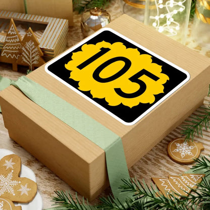 K-105 (Kansas) (Road Sign) STICKER Vinyl Kiss-Cut Decal - The Sticker Space