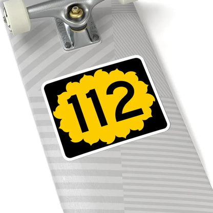 K-112 (Kansas) (Road Sign) STICKER Vinyl Kiss-Cut Decal - The Sticker Space