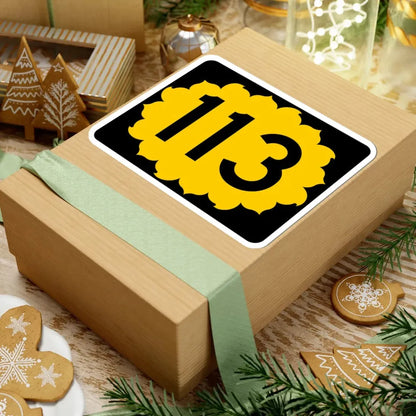 K-113 (Kansas) (Road Sign) STICKER Vinyl Kiss-Cut Decal - The Sticker Space