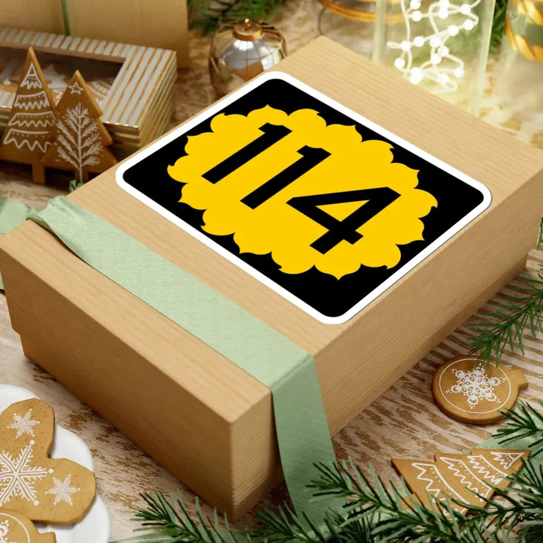 K-114 (Kansas) (Road Sign) STICKER Vinyl Kiss-Cut Decal - The Sticker Space