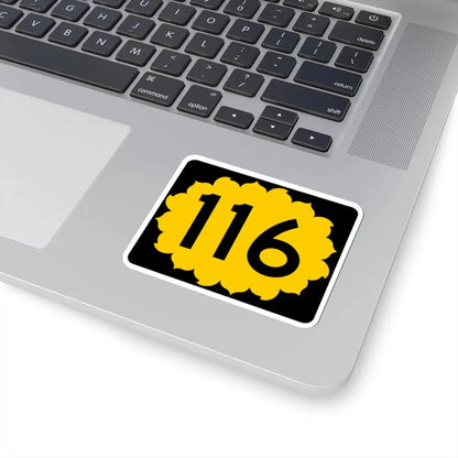 K-116 (Kansas) (Road Sign) STICKER Vinyl Kiss-Cut Decal - The Sticker Space
