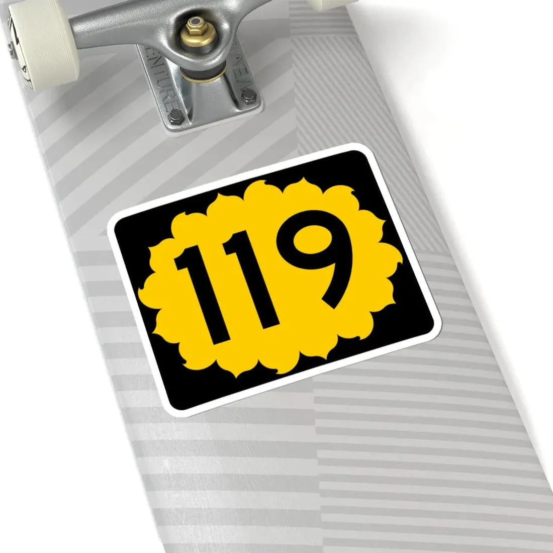 K-119 (Kansas) (Road Sign) STICKER Vinyl Kiss-Cut Decal - The Sticker Space