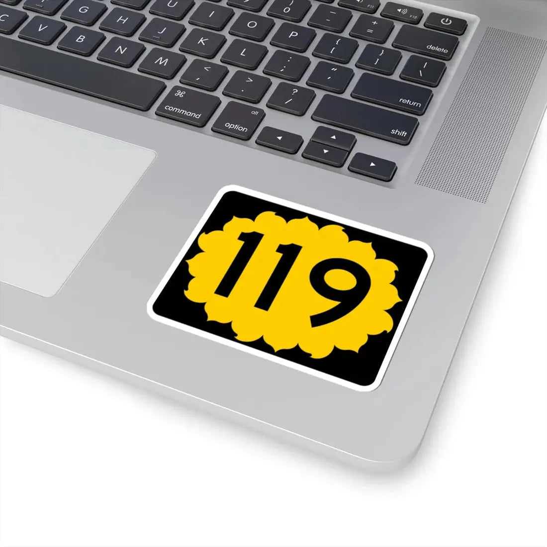 K-119 (Kansas) (Road Sign) STICKER Vinyl Kiss-Cut Decal - The Sticker Space