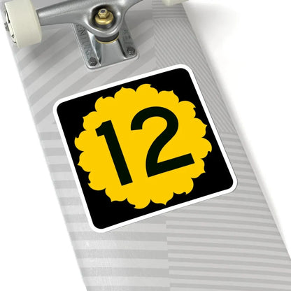 K-12 (Kansas) (Road Sign) STICKER Vinyl Kiss-Cut Decal - The Sticker Space