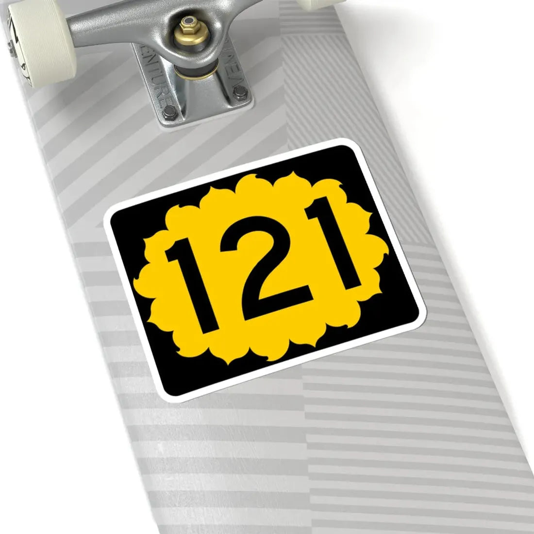 K-121 (Kansas) (Road Sign) STICKER Vinyl Kiss-Cut Decal - The Sticker Space