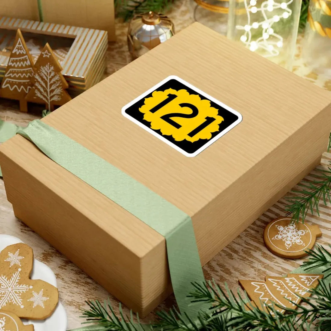 K-121 (Kansas) (Road Sign) STICKER Vinyl Kiss-Cut Decal - The Sticker Space