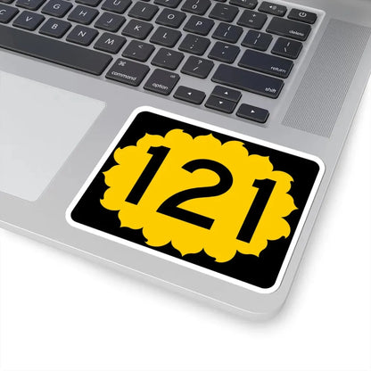 K-121 (Kansas) (Road Sign) STICKER Vinyl Kiss-Cut Decal - The Sticker Space