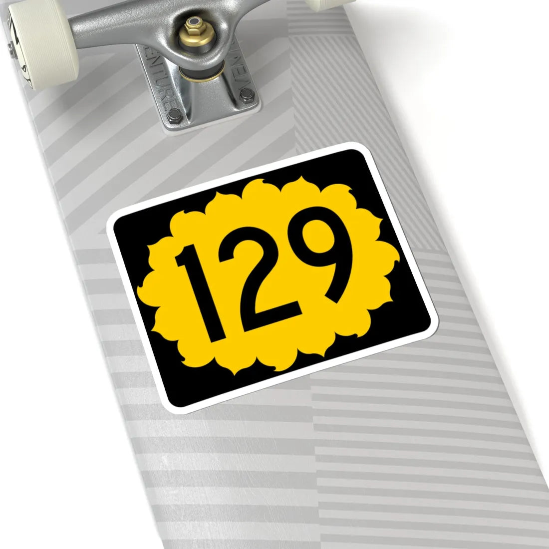 K-129 (Kansas) (Road Sign) STICKER Vinyl Kiss-Cut Decal - The Sticker Space