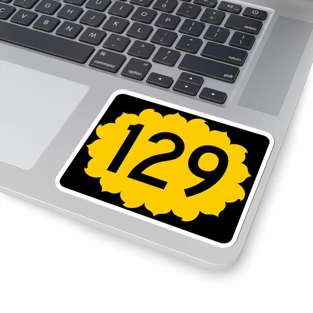 K-129 (Kansas) (Road Sign) STICKER Vinyl Kiss-Cut Decal - The Sticker Space