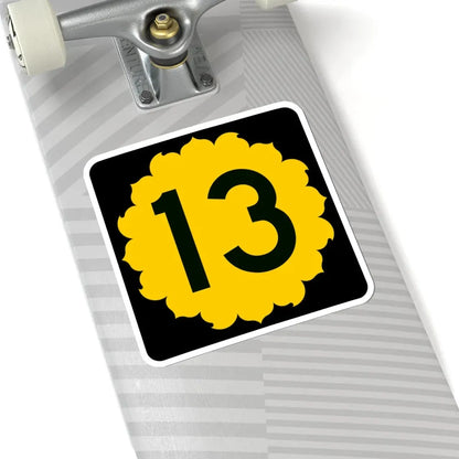 K-13 (Kansas) (Road Sign) STICKER Vinyl Kiss-Cut Decal - The Sticker Space