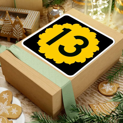 K-13 (Kansas) (Road Sign) STICKER Vinyl Kiss-Cut Decal - The Sticker Space