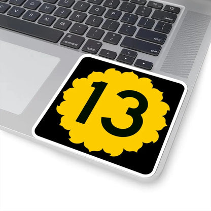K-13 (Kansas) (Road Sign) STICKER Vinyl Kiss-Cut Decal - The Sticker Space