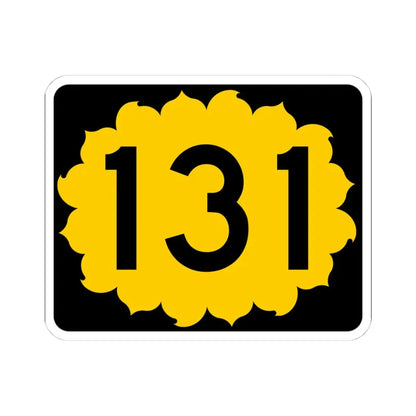 K-131 (Kansas) (Road Sign) STICKER Vinyl Kiss-Cut Decal 4 Inch White - The Sticker Space