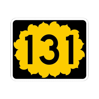 K-131 (Kansas) (Road Sign) STICKER Vinyl Kiss-Cut Decal 6 Inch White - The Sticker Space