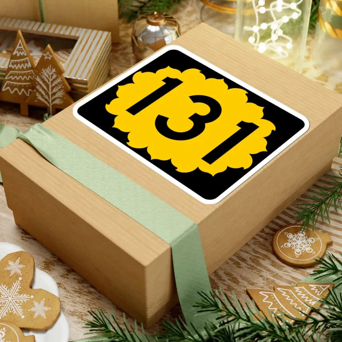 K-131 (Kansas) (Road Sign) STICKER Vinyl Kiss-Cut Decal - The Sticker Space