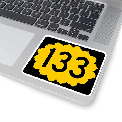 K-133 (Kansas) (Road Sign) STICKER Vinyl Kiss-Cut Decal - The Sticker Space