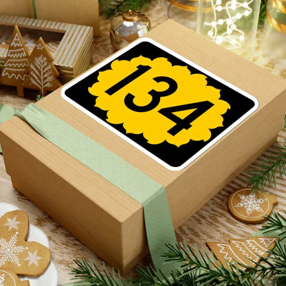 K-134 (Kansas) (Road Sign) STICKER Vinyl Kiss-Cut Decal - The Sticker Space