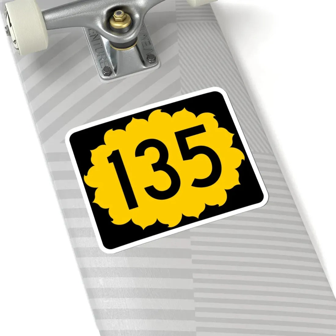 K-135 (Kansas) (Road Sign) STICKER Vinyl Kiss-Cut Decal - The Sticker Space